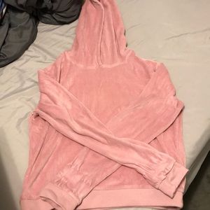 Pink Velvet Hoodie